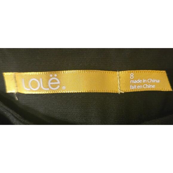 Lole Black Stretch Moisture Wicking Chino Pants UPF 30 Pockets Womens Size 8 - Picture 6 of 9